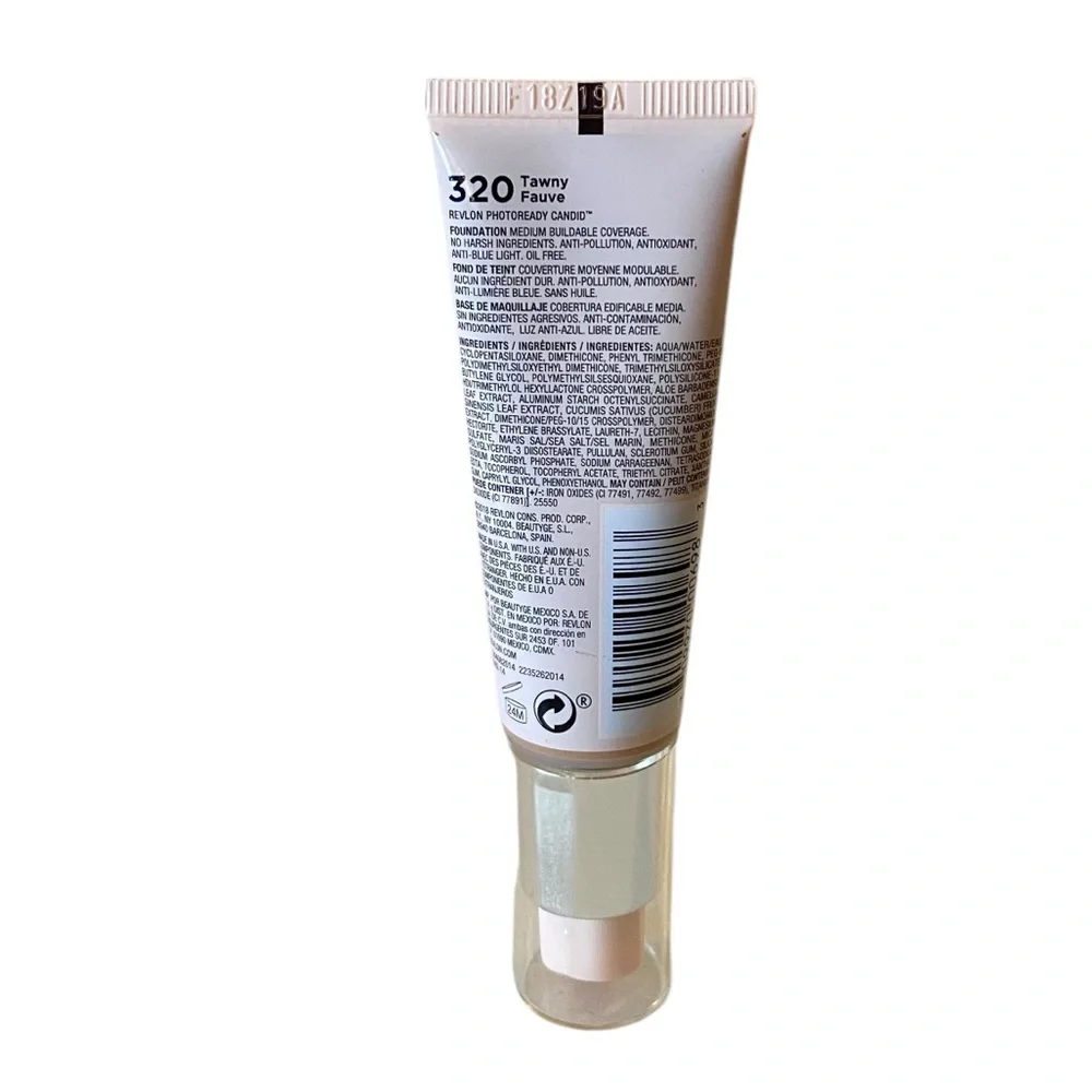 💎 Revlon PhotoReady Candid Natural Foundation in Shade #320 Tawny New